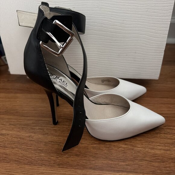 Michael Kors Chic Black and White Women’s Heels - Picture 3 of 7